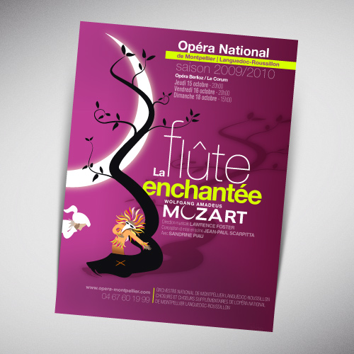 Design d'une affiche pour l'Opera National de Montpellier - Création de l'illustration