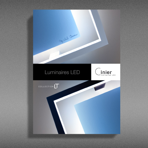 Création du catalogue de luminaires LED CINIER - Design graphique et réalisation
